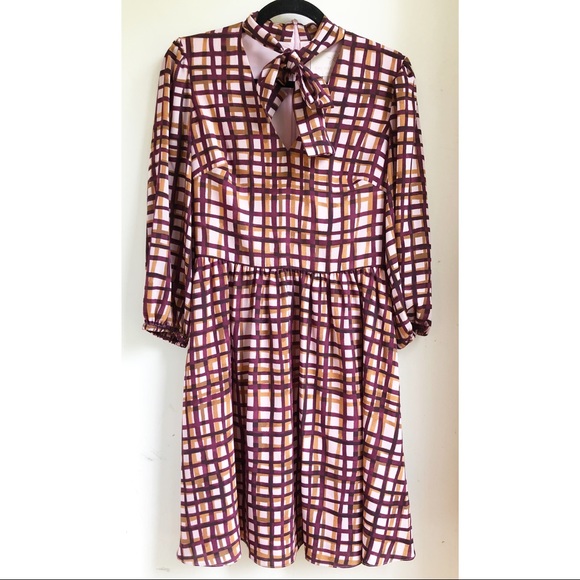 GAL MEETS GLAM | Lindsey Painted Windowpane Dress - Picture 1 of 9